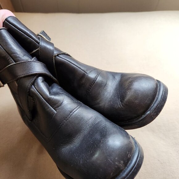 ALDO Black Stacked Heel Boots - Picture 4 of 9